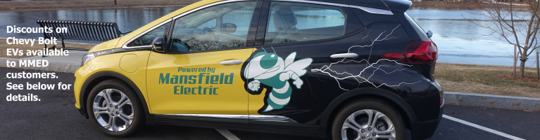 Chevy Bolt EV with logo and text